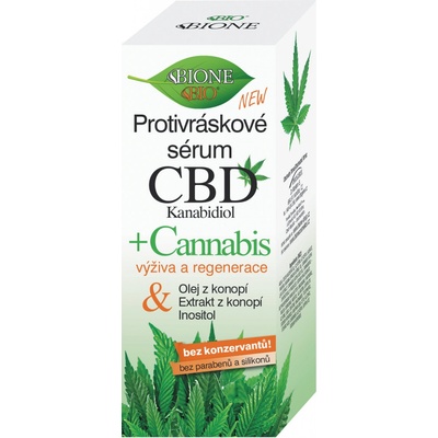 BC Bione CBD Kannabidiol + Cannabis protivráskové pleťové sérum 40 ml