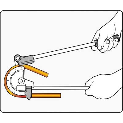 Yato Ohybačka na trubky Al, Cu, 180°, pr. 23/32' - 18mm | YT-21846