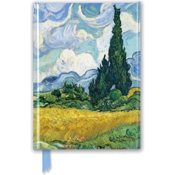 Flame Tree Publishing Van Gogh: Wheat Field with Cypresses (Foiled Journal)