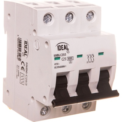 Jistič 3P Kanlux 25A KMB6-C25/3 400V