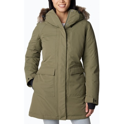 Columbia Дамско подплатено дълго яке Columbia Little Si II Ins Parka stone green
