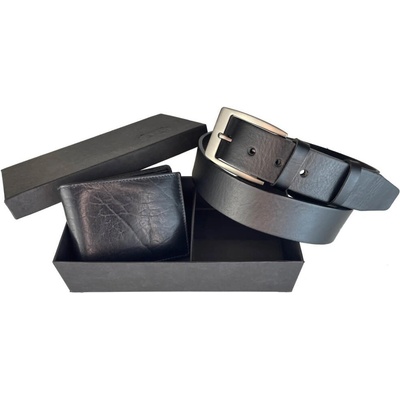 Penny Belts Set koženého opasku 40-504-60 s peněženkou