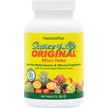 Source of Life Мултивитамини и минерални добавки без желязо - 180 таблетки