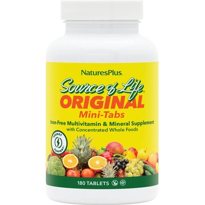 Source of Life Мултивитамини и минерални добавки без желязо - 180 таблетки