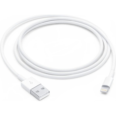 Apple Кабел Apple Lightning към USB 1 м, бял MUQW3 (MUQW3)