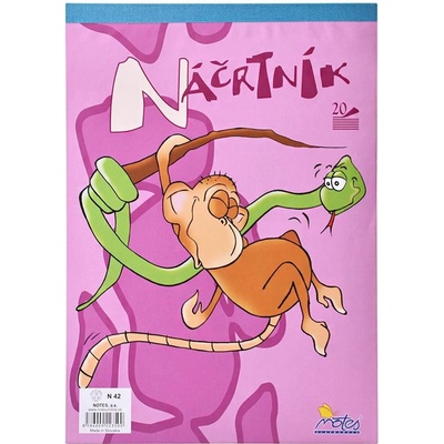 Astra Náčrtník skicár A4 20 listov 100g/m2 mix motívov 106021001
