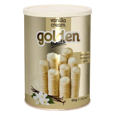 Golden Break Trubičky plněné krémem s madagaskarskou vanilkou 400 g