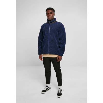 Urban Classics Мъжко пухкаво яке в тъмносин цвят Urban Classics Sherpa JacketUB-TB5900-04261 - Тъмносин, размер XXL