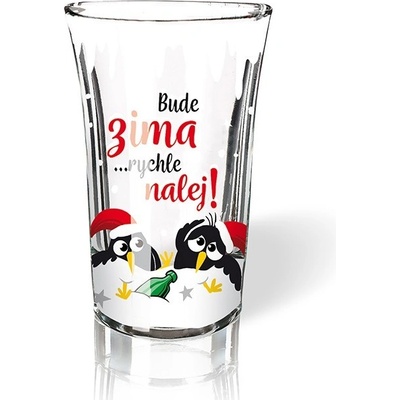 Nekupto Vánoční vtipný panák Bude zima rychle nalej! 40 ml