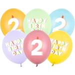 Party Deco Пастелни балони за рожден ден - ДВЕ (sb14p-352-000-6)