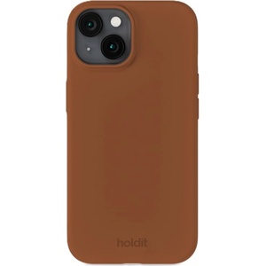 Holdit Гръб Holdit Silicone за iPhone 14/13 - Almond Brown