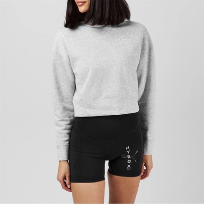 PUMA Суичър Puma Women's HYROX World Cropped Hoodie - Puma Grey