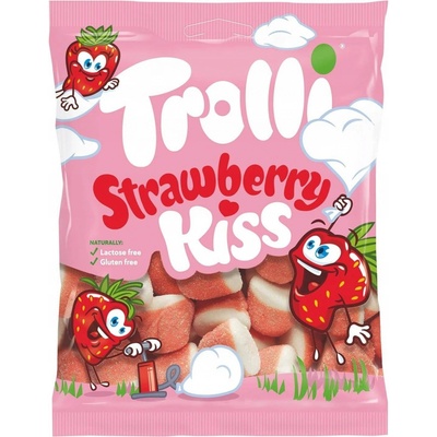 Trolli Kiss Strawberry jahodové pusinky 150 g