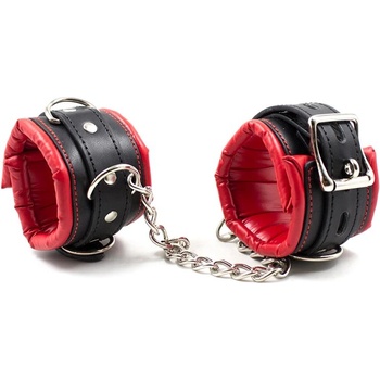 Image 1 of LateToBed BDSM Line High Padded Hand Cuffs Black-Red