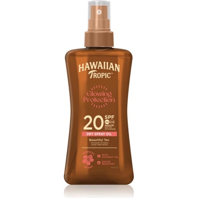 Hawaiian Tropic Glowing Protection Dry Oil Spray слънцезащитен хидратиращ гел SPF 20 200ml