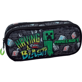 GIM Овален несесер GIM Minecraft - Having a Blast, 1 цип (316-05144)