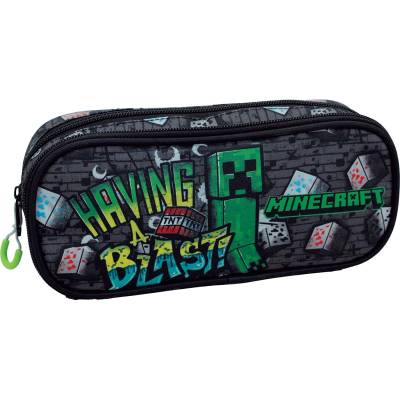 GIM Овален несесер GIM Minecraft - Having a Blast, 1 цип (316-05144)