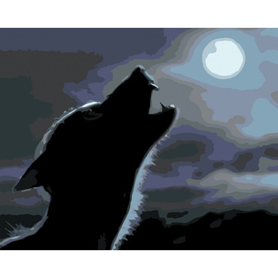 ZUTY Malování podle čísel REMUS LUPIN V PODOBĚ VYJÍCÍHO VLKODLAKA HARRY POTTER Rozměr 40 x 50 cm Rámování bez rámu a bez vypnutí plátna