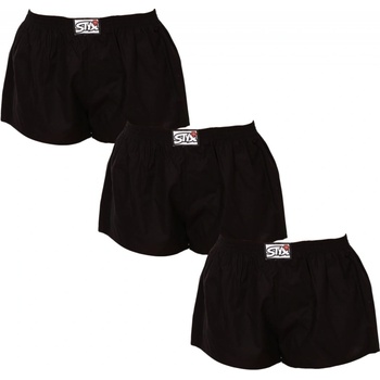Styx 3PACK dámske trenky klasická guma (3K0960) čierne