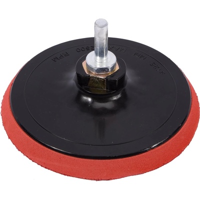 STAVTOOL Nosič brusných výseků na suchý zip + trn | 125 mm