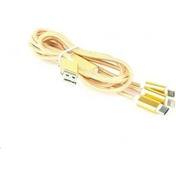 Gembird CC-USB2-AM31-1M-G USB 3-in-1, 1m, zlatý