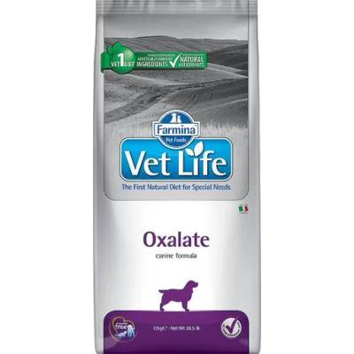 Vet Life Oxalate - пълноценна диетична храна за кучета, за намаляване на образуването на оксалатни, уратни и цистеинови камъни. Алкализира урината - 12 кг, Италия - PVT120002S