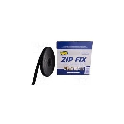 Páska se suchým zipem W 20mm L 25m Thk 2,1mm černá max.100°C