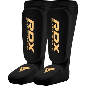 RDX Hosiery shin instep черно, златно xl (hyp-sib)