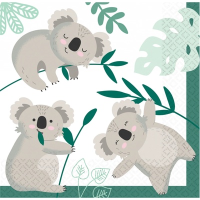 Amscan Koala ubrousky 16ks 33x33cm – Zboží Dáma