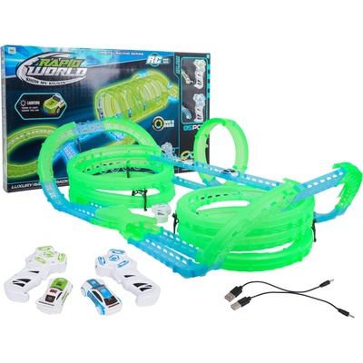 RKToys Závodní dráha svítící ve tmě 83 dílků