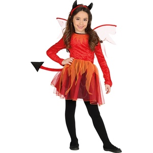 Fiestas Guirca Детски момичешки костюм - Дяволче Размер - деца: L: 129-137 см