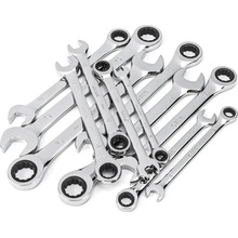 Sata Tools Očkoploché ráčnové klíče 8 ÷ 19 mm v kazetě 12 ks ST09040-02