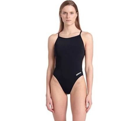 Arena Performance Solid Lace Back Black