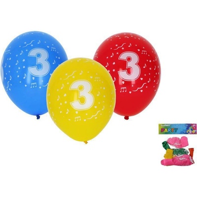 Wiky Balónik nafukovací 30 cm sada , s číslom 3