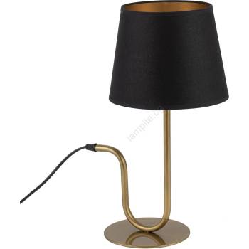 Image 1 of Sigma Настолна лампа VOLUTTO 1xE27/60W/230V черен/меден (SI0348)