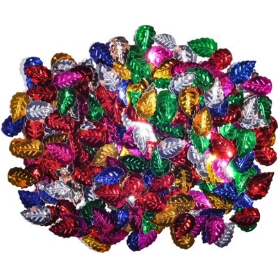 JUNIOR-ST Dekorace listy mix barev 15x9 mm 14 g