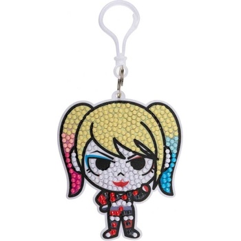Craft Buddy Комплект за диамантена бродерия, Craft Buddy, Crystal Art Bag Charms, Harley Quinn