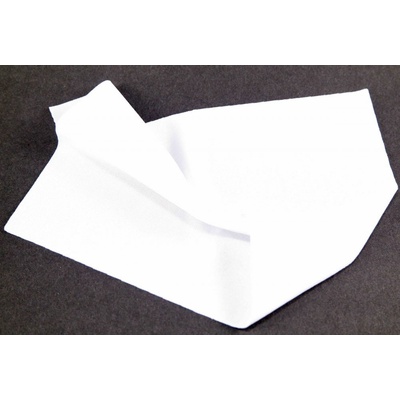 Elastická nažehľovacia záplata - rozmer 15 cm x 20 cm - biela