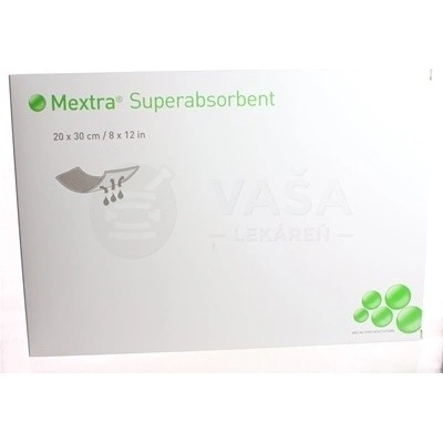 Mextra Superabsorbent Superabsorbujúci obväz (20 x 30 cm) 10 ks