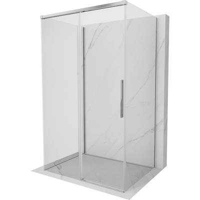 Mexen Rox-3S 3-стенна плъзгаща се душ кабина 105 x 100 см, прозрачна, хром (8C2-105-100-01-00-3S)