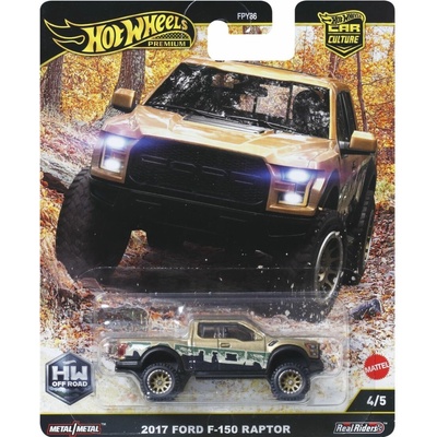 Hot Wheels Mattel Prémiové auto Car Culture 17 FORD F150 RAPTOR JBK70