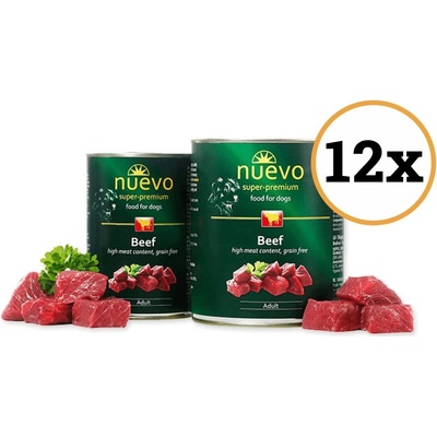 Nuevo Dog Adult Beef 12 x 400 g