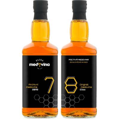 Medovina Elisa dárek k 78. narozeninám 11% 2 x 0,5 l