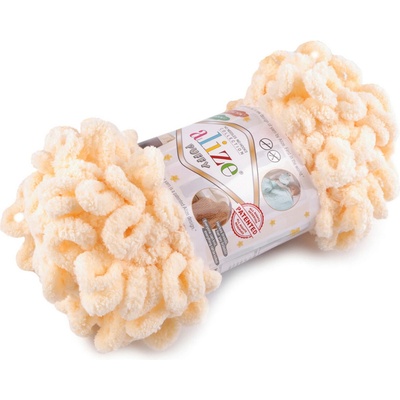 Stoklasa Pletací příze Alize Puffy 100 g Balení: 1 ks, Varianta: 26 (742) broskvová světlá 26 (742) broskvová světlá