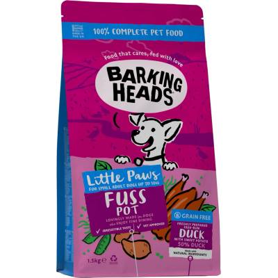 Barking Heads Tiny Paws Quackers Grain Free 1,5 kg
