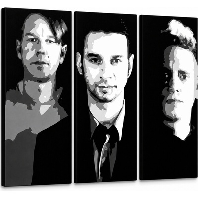 Ručne maľovaný POP Art obraz Depeche Mode - 90x60 cm