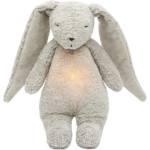 Moonie Мека играчка Moonie Organic 2.0 - Bunny, с нощна лампа и успокояващи звуци, Gray (K-KGR2) - baby