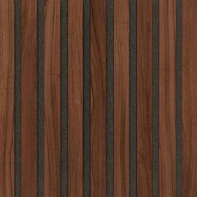 Archo - Akustický panel Design line CPL Ořech na černém HDF 800 x 400 x 21 mm