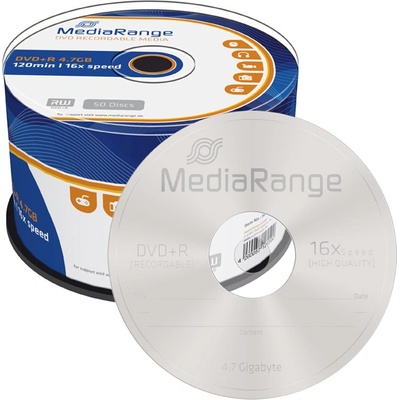 Mediarange DVD+R 4,7GB 16x, 50ks
