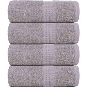 vidaXL Кърпи за пране FROGN 4 бр. сиви 30x30 см 360 г/м2 (136825)